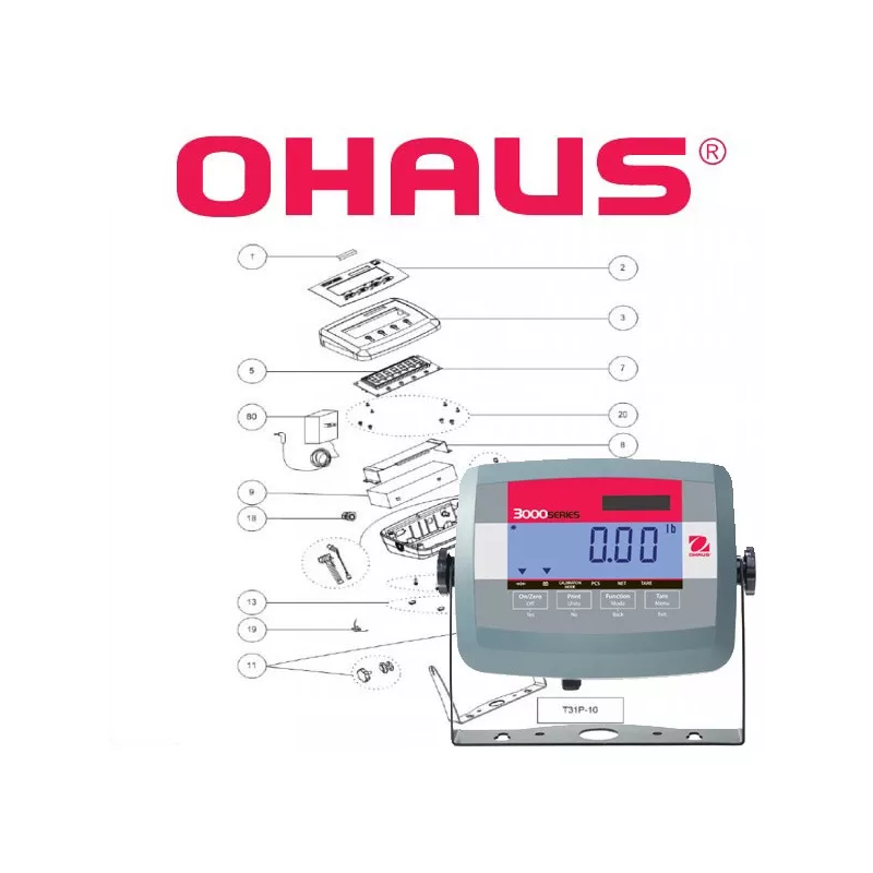 Pièces détachées OHAUS DEFENDER 3000 indicateur T31P | Balances pro