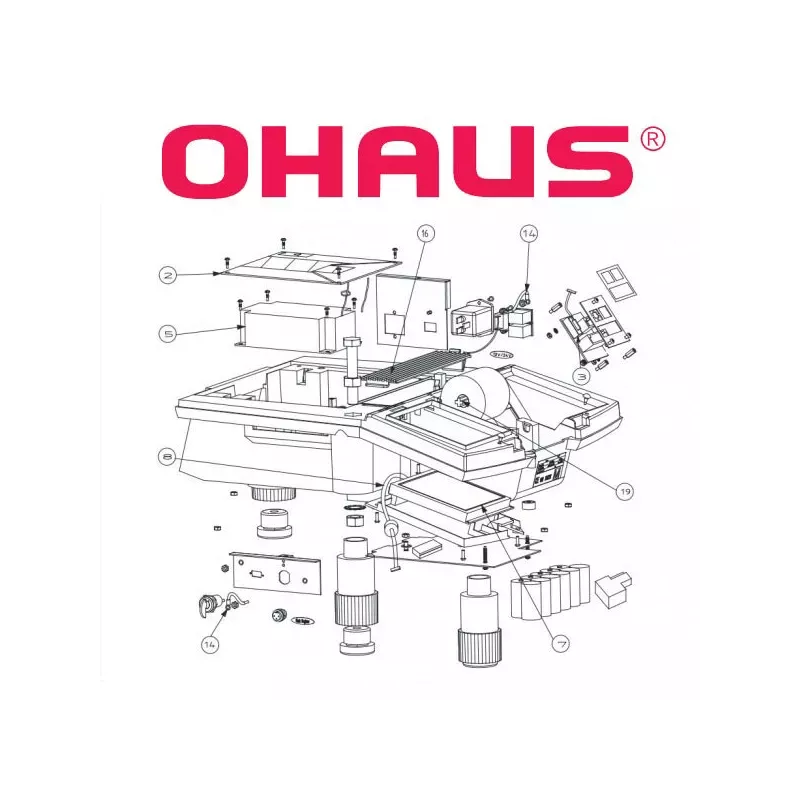 Pièces détachées balance poids-prix OHAUS Ri Series | Balances pro