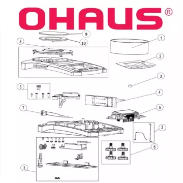 Pièces détachées balance OHAUS NAVIGATOR (nouvelle version) | Balances pro
