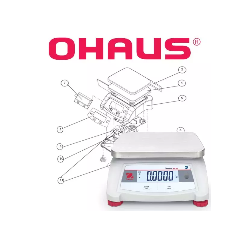 Pièces détachées balance agroalimentaire OHAUS VALOR™ 1000 | Balances pro