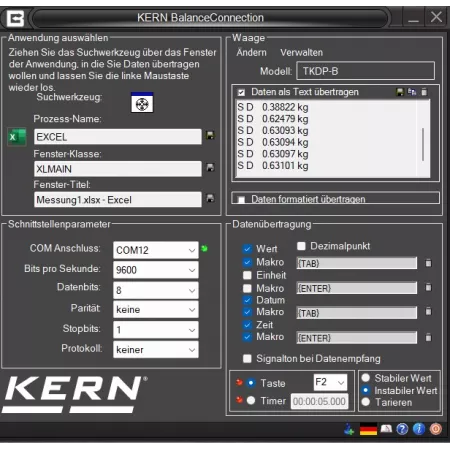 Logiciel Balance Connection KERN SCD-4.0 | Balances pro
