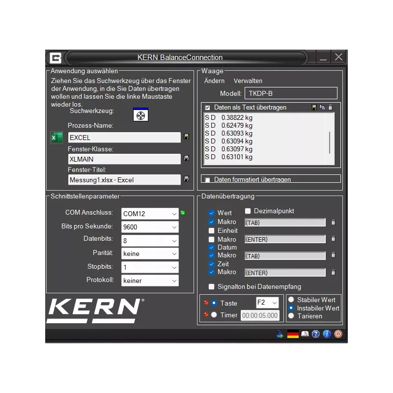 Logiciel Balance Connection KERN SCD-4.0 | Balances pro