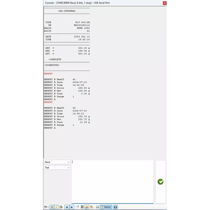 Logiciel Balance Connection KERN SCD-4.0 | Balances pro