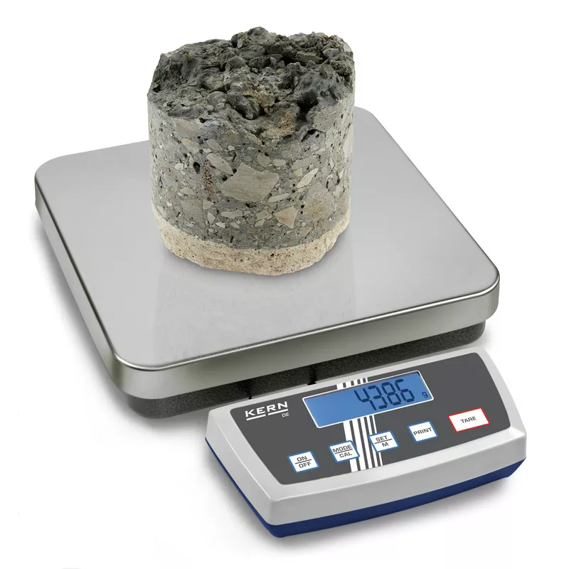 Balance plate-forme en acier inoxydable KERN DE-D pour industrie, colis | Balances pro