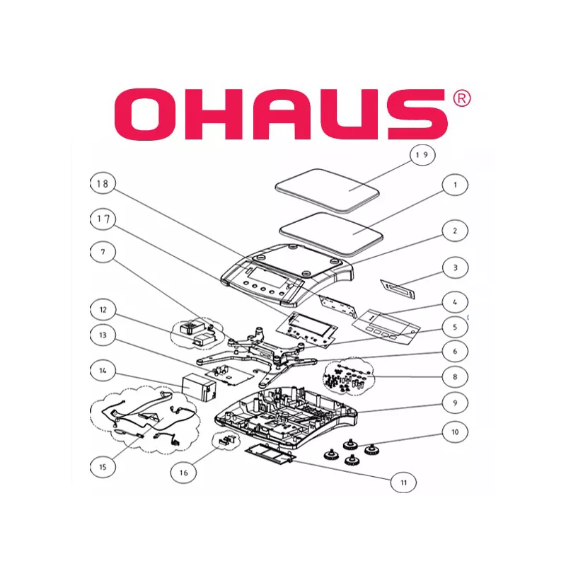 Pièces détachées balance alimentaire OHAUS VALOR™ 7000 | Balances pro