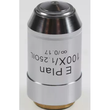 Objectif plan E corrigé à l'infini 100x /1,25, (0,19 mm) - OBB-A1158 | Balances pro