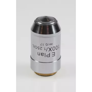 Objectif plan E corrigé à l'infini 100x /1,25, (0,19 mm) - OBB-A1158 | Balances pro