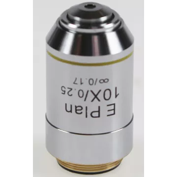 Objectif plan E corrigé à l'infini 10x / 0,25, (2,1 mm) - OBB-A1159 | Balances pro