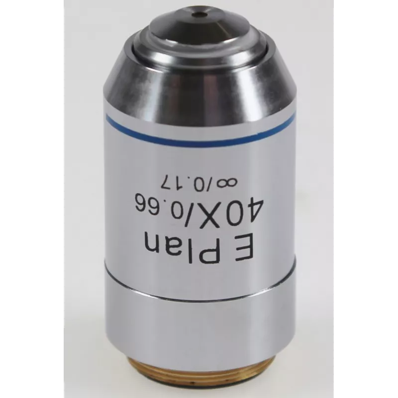 Objectif plan E corrigé à l'infini 40x / 0,65, (0,58 mm) - OBB-A1160 | Balances pro