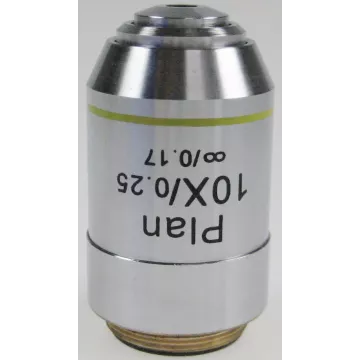 Objectif planachromatique corrigé a l‘infini 10x /0,25, (4,64 mm) - OBB-A1243 | Balances pro