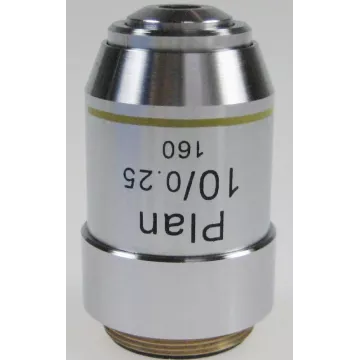 Objectif planachromatique 10x / 0,25, (8,87 mm) - OBB-A1246 | Balances pro