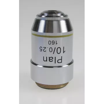 Objectif planachromatique 10x / 0,25, (8,87 mm) - OBB-A1246 | Balances pro