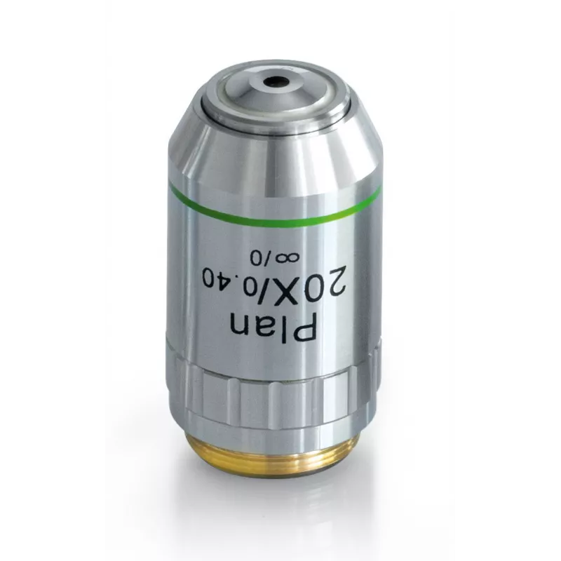 Objectif planachromatique 20x / 0,4, (1,5 mm) - OBB-A1249 | Balances pro