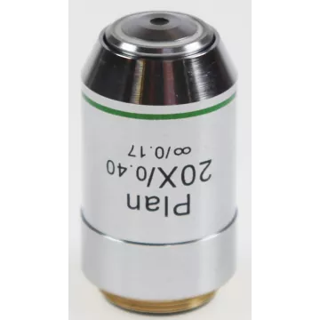 Objectif planachromatique corrigé a l‘infini 20x / 0,45, (2,41 mm) - OBB-A1250 | Balances pro