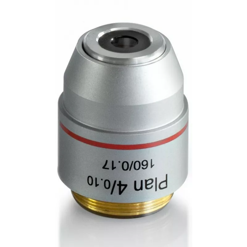 Objectif planachromatique 4x / 0,1, (14,5 mm) - OBB-A1255 | Balances pro