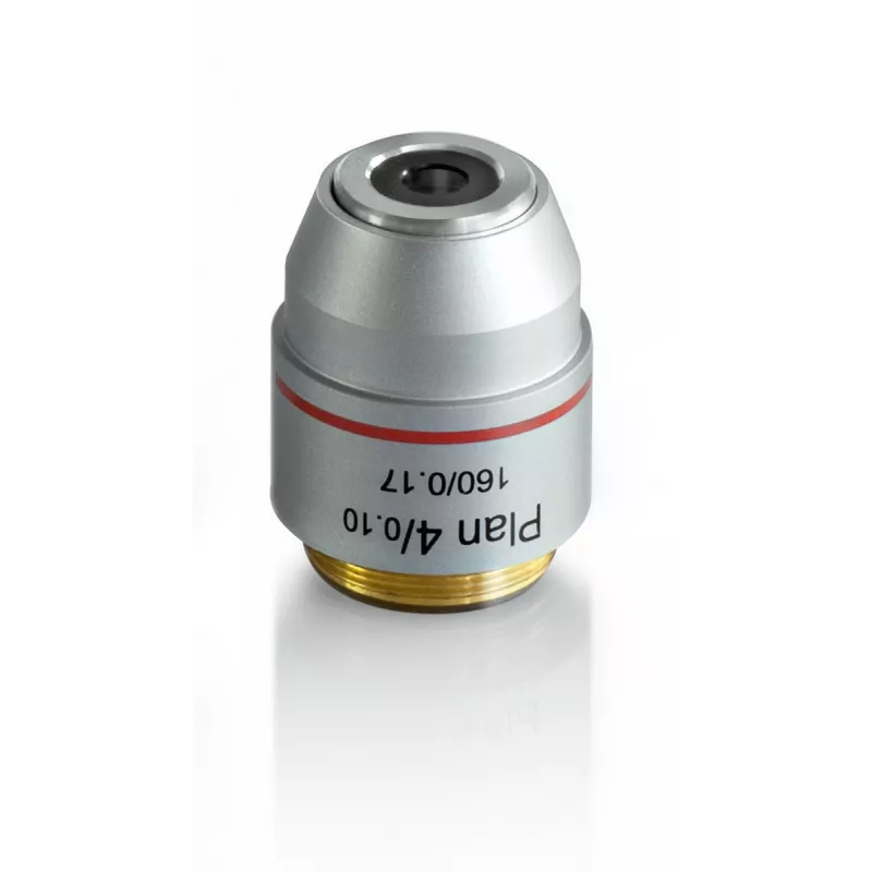 Objectif planachromatique 4x / 0,1, (14,5 mm) - OBB-A1255 | Balances pro