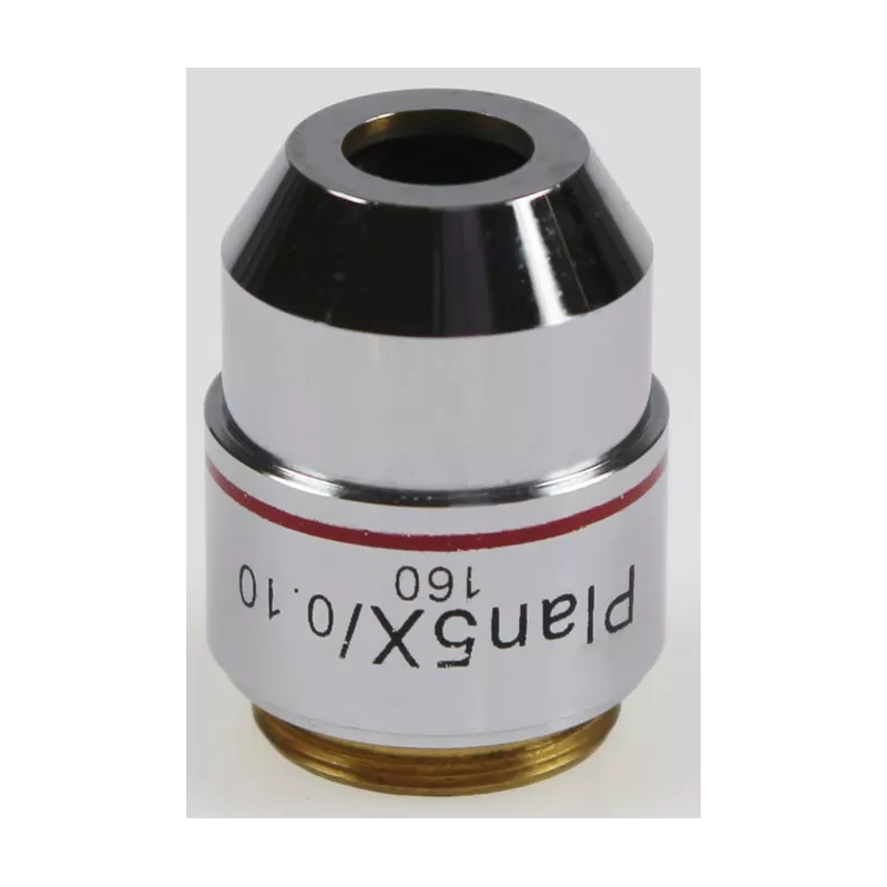Objectif planachromatique 5.0× / 0.10, (14,5 mm) - OBB-A1265 | Balances pro