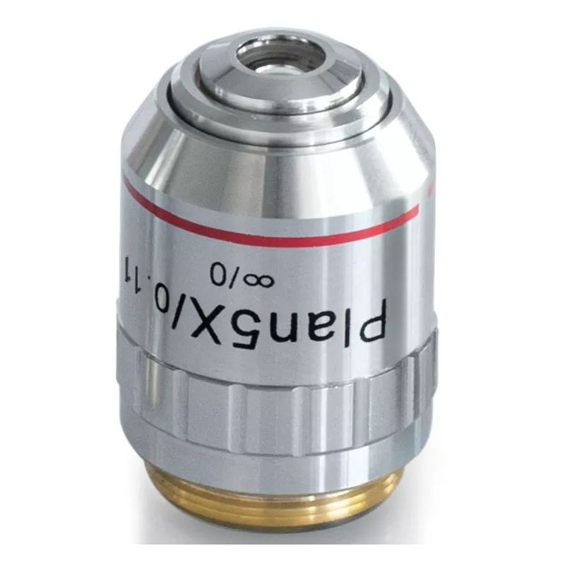 Objectif planachromatique corrigé a l‘infini 5x / 0,1, (12,1 mm) - OBB-A1268 | Balances pro