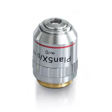 Objectif planachromatique corrigé a l‘infini 5x / 0,1, (12,1 mm) - OBB-A1268 | Balances pro