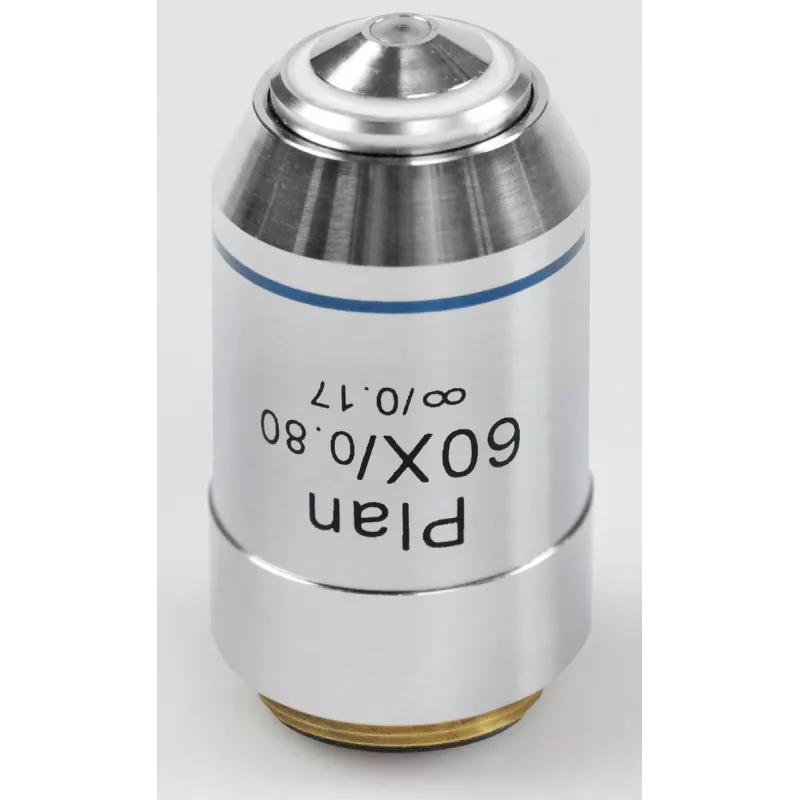 Objectif planachromatique corrigé a l‘infini 60x / 0,8, (0,33 mm) - OBB-A1270 | Balances pro