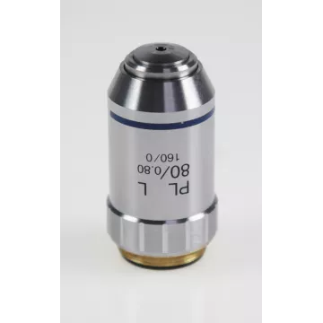 Objectif planachromatique 80x /0,8, (1,08 mm) - OBB-A1272 | Balances pro