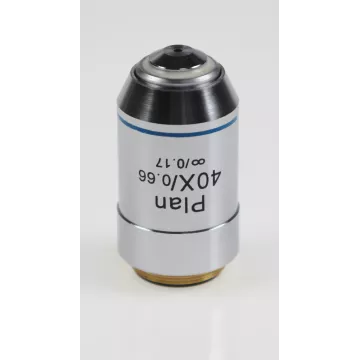 Objectif plan corrigé à l'infini sans stress 40x /0,66, (0,65 mm) - OBB-A1292 | Balances pro