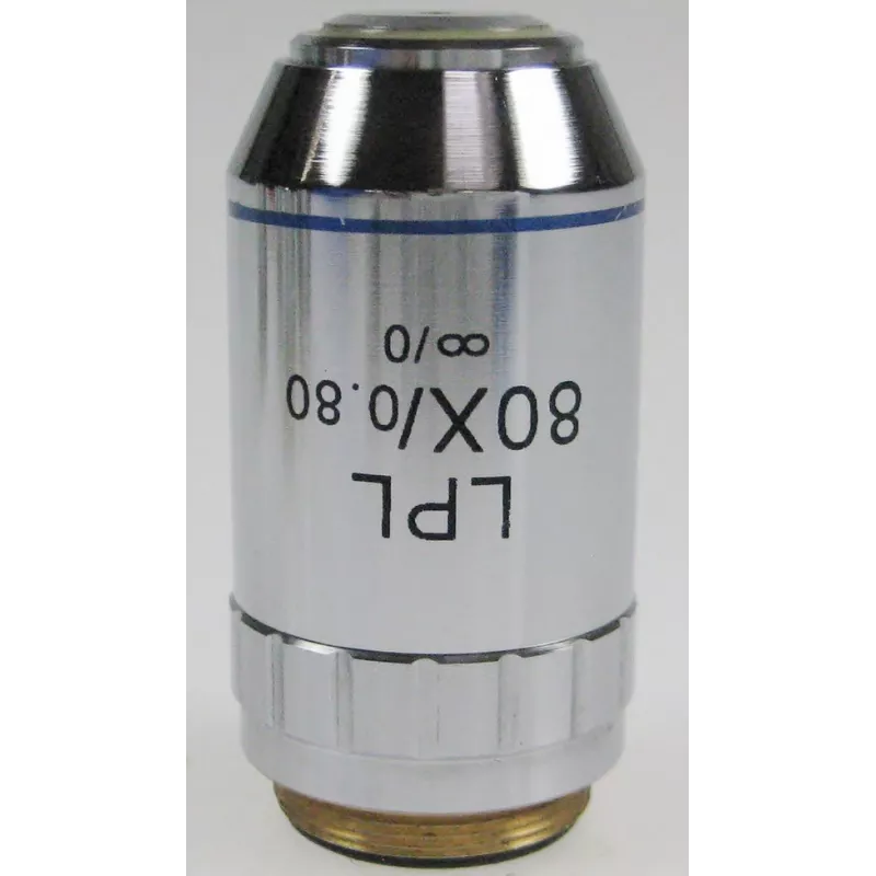 Objectif plan corrigé à l'infini 80x /0,8 (0,85 mm) - OBB-A1297 | Balances pro