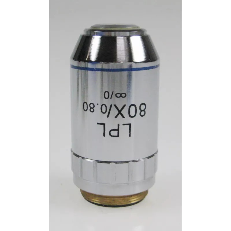 Objectif plan corrigé à l'infini 80x /0,8 (0,85 mm) - OBB-A1297 | Balances pro