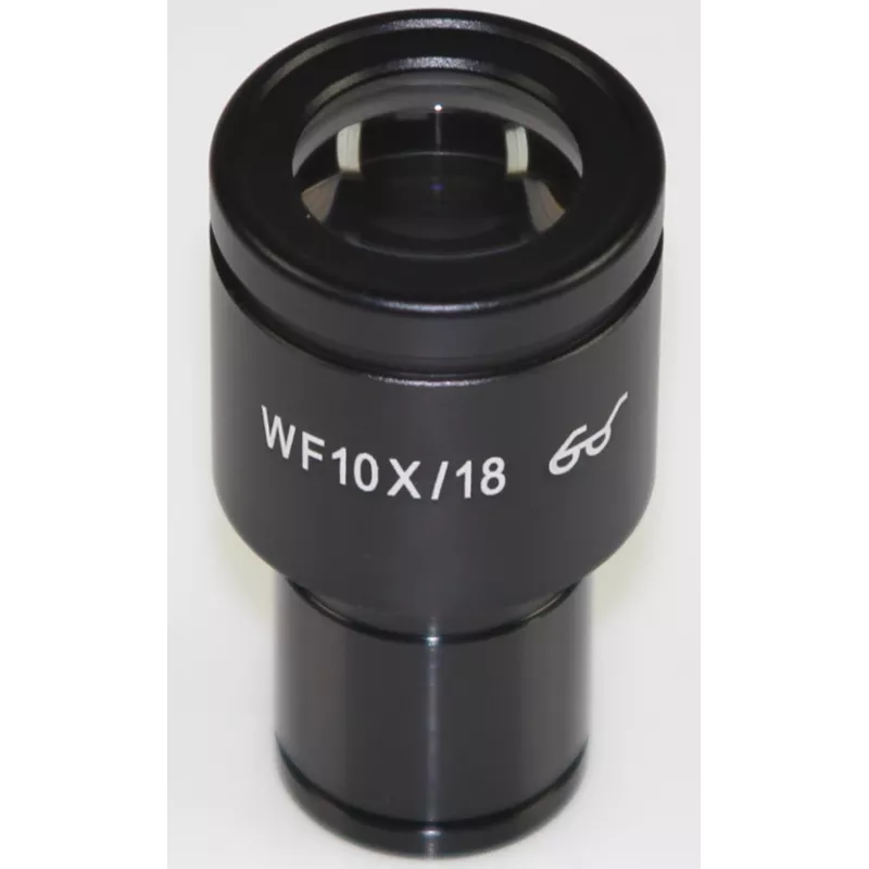 Oculaire de microscope (Ø 23.2 mm): HWF 10× /Ø 18 mm - OBB-A1349 | Balances pro