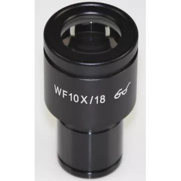 Oculaire de microscope (Ø 23.2 mm): HWF 10× /Ø 18 mm - OBB-A1349 | Balances pro