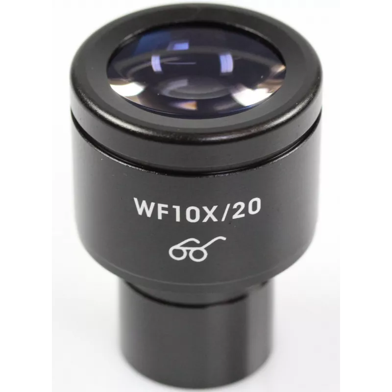 Oculaire de microscope (Ø 23.2 mm): HWF 10× / Ø 20 mm - OBB-A1448 | Balances pro