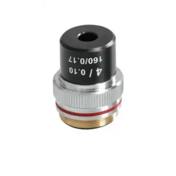 Objectif achromatique 4x / 0,1, (18 mm) - OBB-A1476 | Balances pro