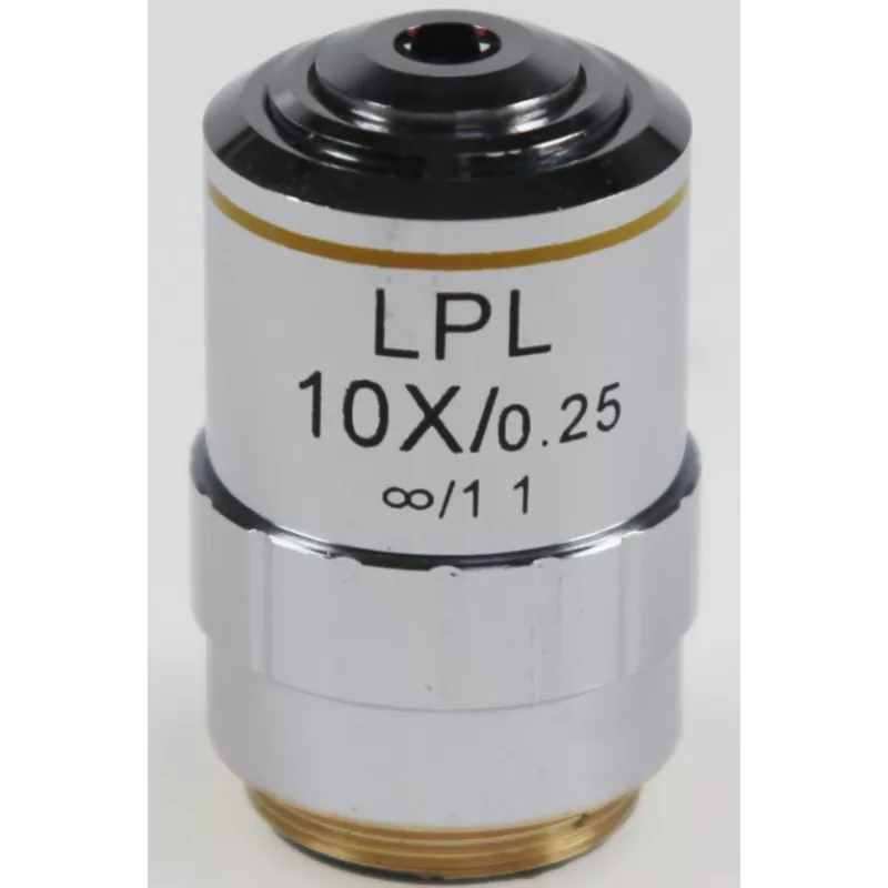 Objectif planachromatique corrigé à l'infini, 10x / 0,25, (8,3 mm) - OBB-A1494 | Balances pro