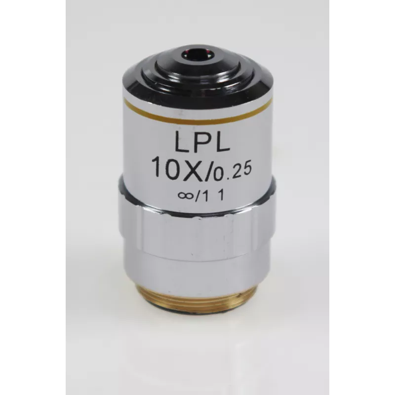 Objectif planachromatique corrigé à l'infini, 10x / 0,25, (8,3 mm) - OBB-A1494 | Balances pro