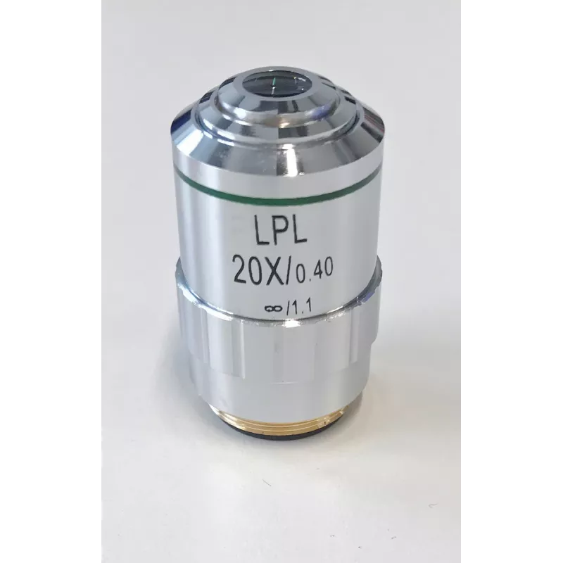 Objectif planachromatique corrigé à l'infini, 20x / 0,4, (7,2 mm) - OBB-A1495 | Balances pro