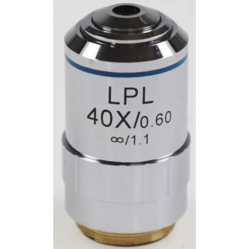 Objectif planachromatique corrigé a l'infini, 40x / 0,6, (3,4 mm) - OBB-A1496 | Balances pro