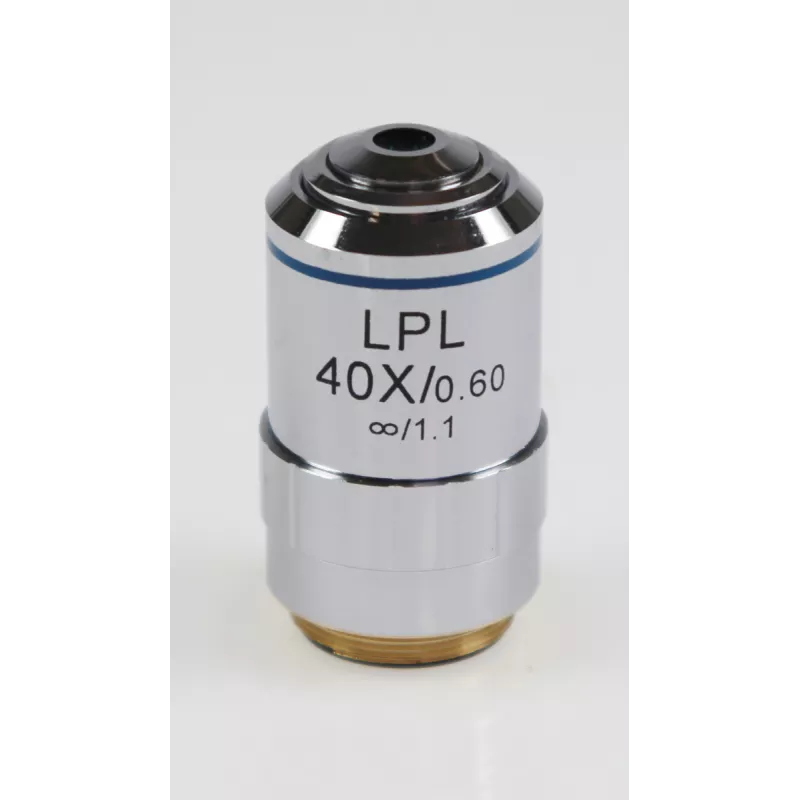 Objectif planachromatique corrigé a l'infini, 40x / 0,6, (3,4 mm) - OBB-A1496 | Balances pro
