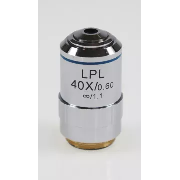 Objectif planachromatique corrigé a l'infini, 40x / 0,6, (3,4 mm) - OBB-A1496 | Balances pro