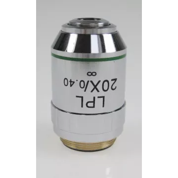 Objectif planachromatique corrigé à l'infini, 20x / 0,4 (8,35 mm) - OBB-A1527 | Balances pro