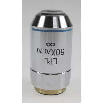 Objectif planachromatique corrigé à l'infini, 50x / 0,75 (1,95 mm) - OBB-A1528 | Balances pro