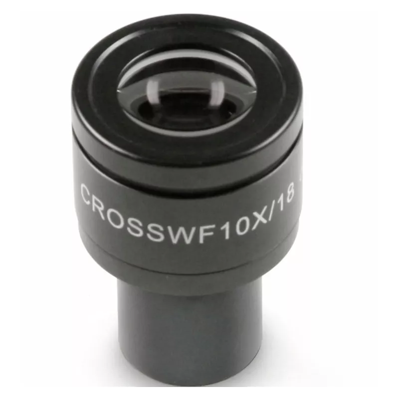 Oculaire de microscope (Ø 23,2 mm): HWF 10x / Ø 18 mm - OBB-A2404 | Balances pro