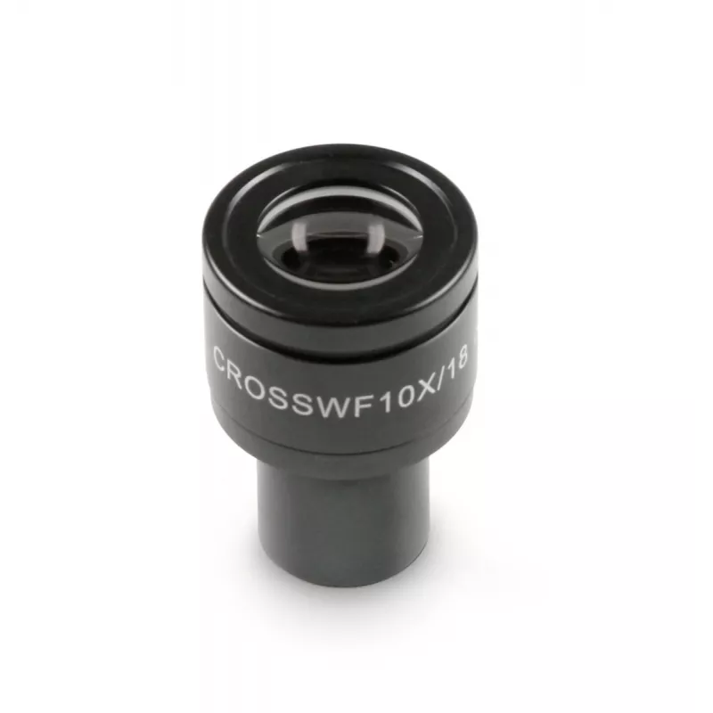 Oculaire de microscope (Ø 23,2 mm): HWF 10x / Ø 18 mm - OBB-A2404 | Balances pro