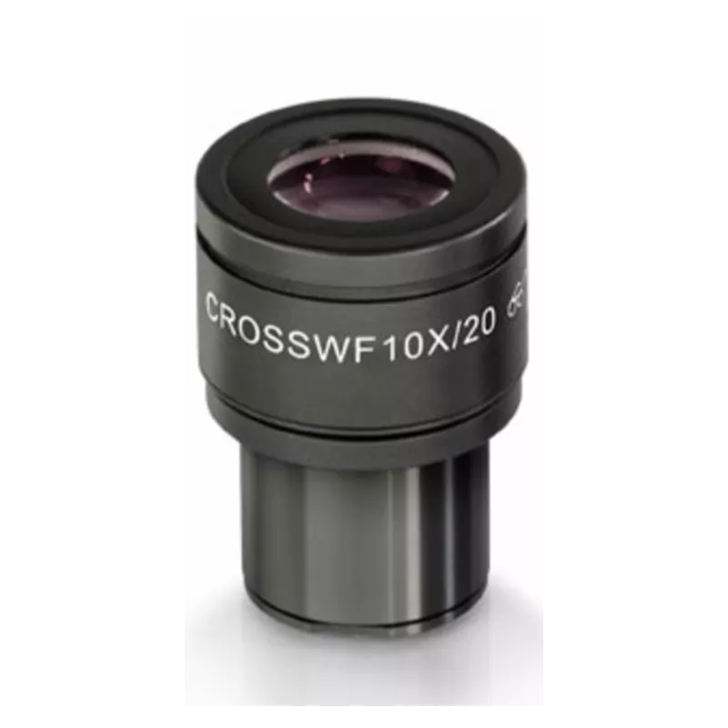 Oculaire de microscope (Ø 23,2 mm): HWF 10x / Ø 20 mm - OBB-A2410 | Balances pro