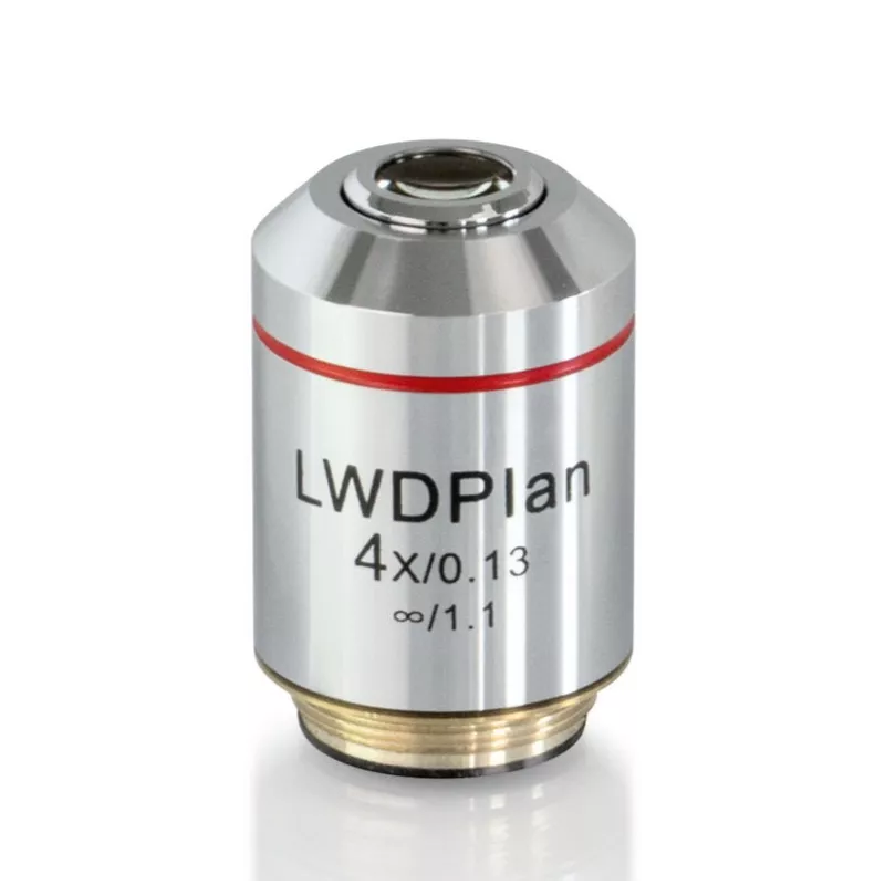 Objectif plan corrige a l‘infini 4x /0,13, (11,98 mm) - OBB-A2413 | Balances pro