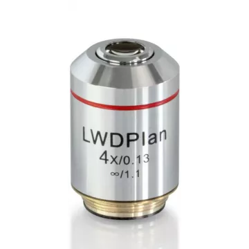 Objectif plan corrige a l‘infini 4x /0,13, (11,98 mm) - OBB-A2413 | Balances pro
