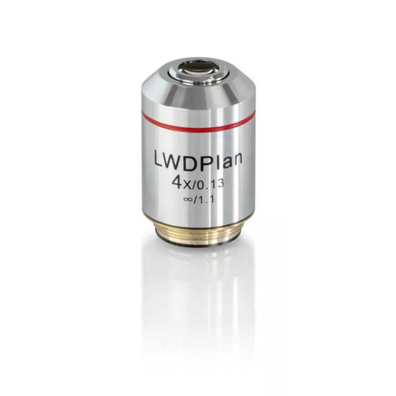 Objectif plan corrige a l‘infini 4x /0,13, (11,98 mm) - OBB-A2413 | Balances pro