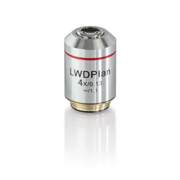 Objectif plan corrige a l‘infini 4x /0,13, (11,98 mm) - OBB-A2413 | Balances pro