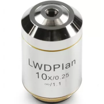Objectif plan corrige a l‘infini 10x /0,25, (9,5 mm) - OBB-A2414 | Balances pro