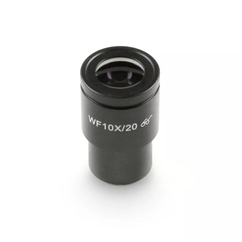 Oculaire de microscope (Ø 23,2 mm): HWF 10x / Ø 20 mm - OBB-A2503 | Balances pro