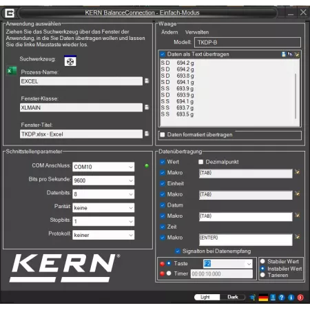 Logiciel Balance Connection KERN SCD-4.0 | Balances pro